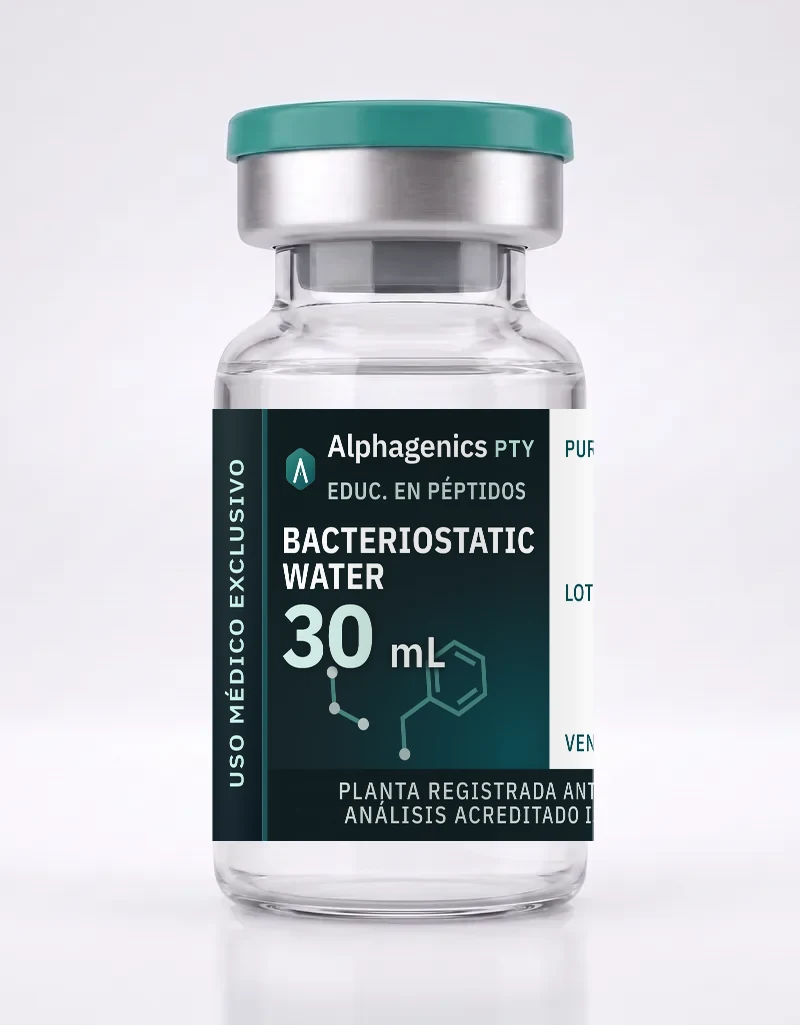 Agua Bacteriostática — vial Alphagenics