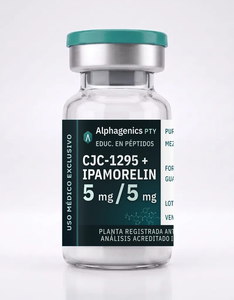 Mezcla CJC-1295 + Ipamorelina — vial Alphagenics